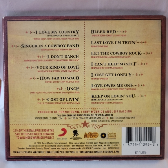 💿 Ronnie Dunn Special Edition ❤️ - Picture 4 of 5